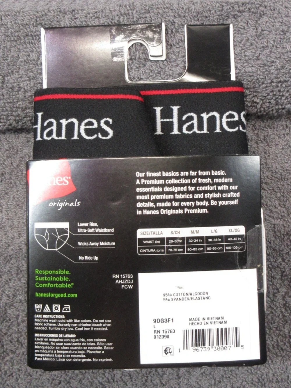 Men's Hanes Originals modern fit stretch brief - low rise, no fly